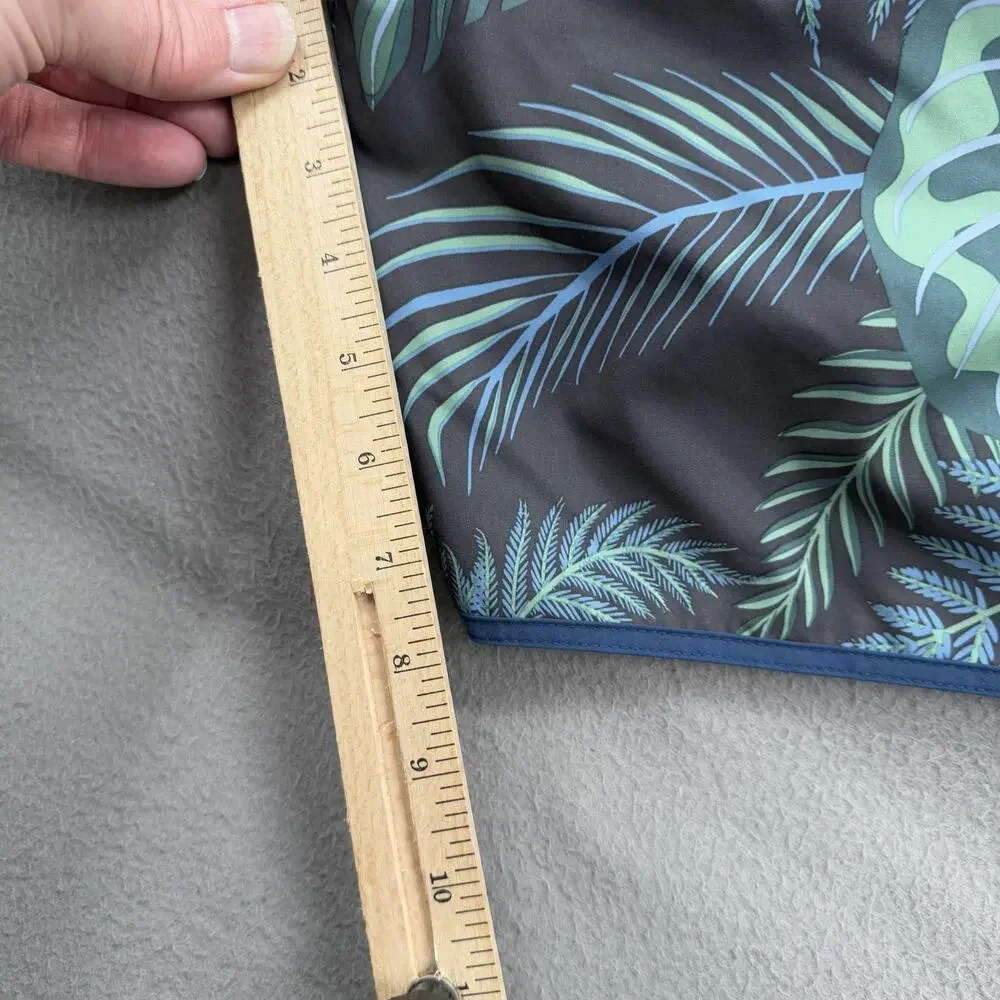Fair Harbor Shorts‎ Mens XL Green Tropical Swim Trunks Lined Zipper Pocket Beach